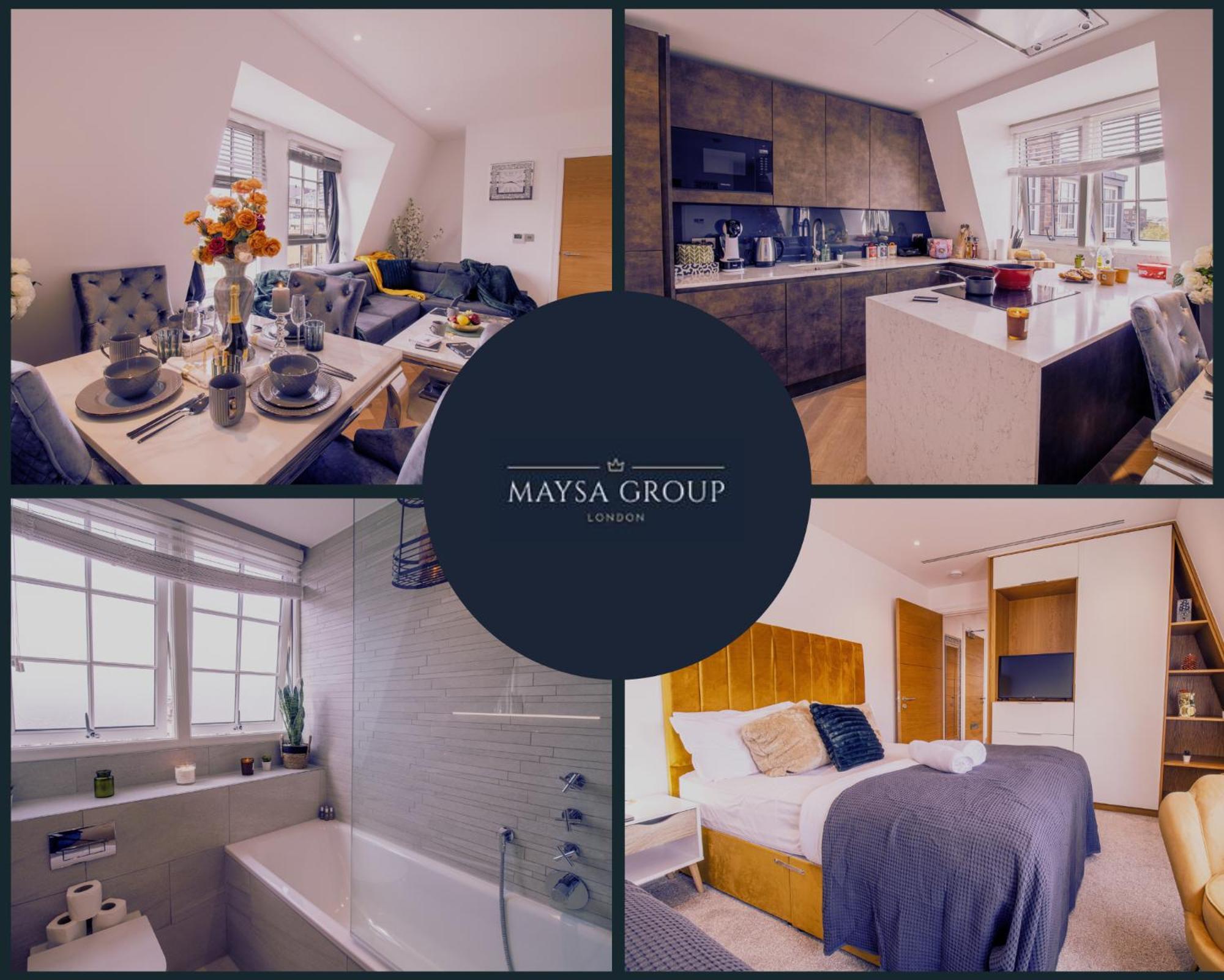 Luxurious 1-Bedroom Penthouse In Marble Arch 71 لندن المظهر الخارجي الصورة